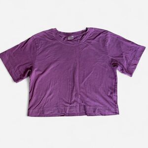 Calia by Carrie Underwood relaxed cropped purple tee